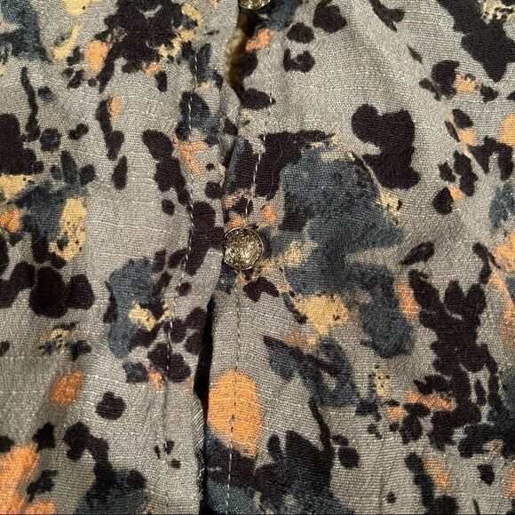 Free People All The Right Ruffles Blue Romper Sz S - Picture 7 of 15